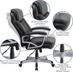 Flash Furniture HERCULES Series Big & Tall 500 lb. Rated Black LeatherSoft - Image 7