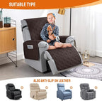 VANSOFY 100% Waterproof Recliner Chair Covers, Recliner Cover Non-Slip Dog - Image 5