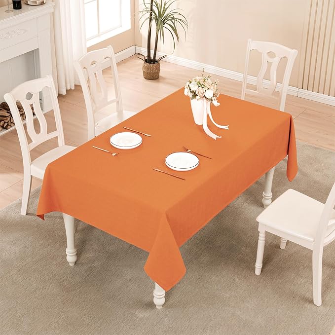 BALCONY & FALCON Rectangle Tablecloth Washable Wrinkle Resistant and Water - Image 5
