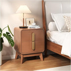 Mid Century Modern Nightstand Set of 2, Wood Bedside Table - Image 5