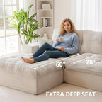 105" Convertible Sectional Couch - Image 3