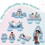 MeMoreCool Toddler Play Couch, 8-Piece Modular Kids Couch Set - Image 5