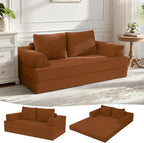COMAX Convertible Sofa Bed, Folding Floor Couch Corduroy Fold Out Couch Bed by COMAX
