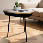Smart Side Table with Bluetooth Speaker & Wireless Charging Modern End Table - Image 2