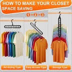 Magic Space Saving Hangers, 7 Pack Multi-Functional Closet Organizers and - Image 5