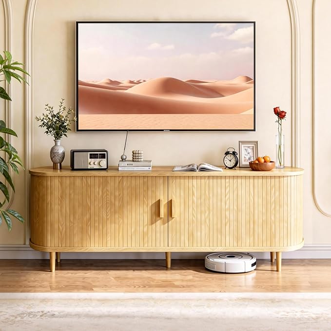 58" Mid Century Modern TV Stand - Image 2