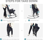 EVER ADVANCED Oversized Folding Rocking Camping Chair, Padded Portable Rocker - Image 9