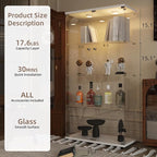 Beauty4U Glass Display Cabinet - Image 2