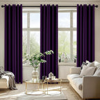MIULEE Blackout Curtains for Bedroom 2 Panel 40 x 72 Inch Long Royal Purple | - Image 6