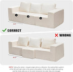 Hobestluk Modular Sectional Sofa Memory Foam Couch Oversized Sectional Sofa - Image 4