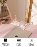 JOONEE Nightstand with Oultlet, Modern Bedside Table with Storage Drawer and - Image 4