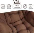 Tiita Lazy Chair with Ottoman, Comfy Leisure Sofa Armchair with Ottoman - Image 9