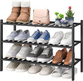 viewcare 3-Tier Black Bamboo Shoe Rack by VIEWCARE