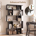 Giantex 5-Tier Bookshelves Set of 2, 10-Cube Geometric Bookcase - Image 7