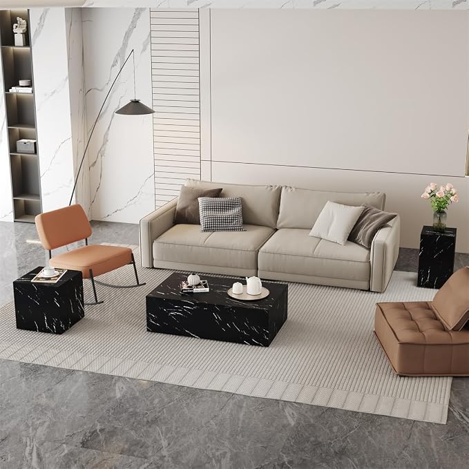 Coffee Table Set for 3, Living Room Table Set, Modern Coffee Table Set - Image 3