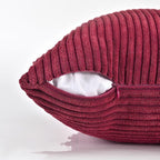 Fancy Homi 2 Packs Burgundy Long Lumbar Decorative Throw Pillow Covers 12x24 - Image 4