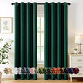 MIULEE Blackout Curtains for Bedroom 2 Panel 50 x 84 Inch Long Hunter Green | by MIULEE