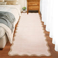 GarveeHome Scalloped Washable Runner Rug 2'6'' x 10' Non Slip Kitchen Rugs | by GarveeHome
