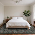 9x12 Washable Area Rugs for Living Room, Stain Resistant Vintage Rugs for - Image 3
