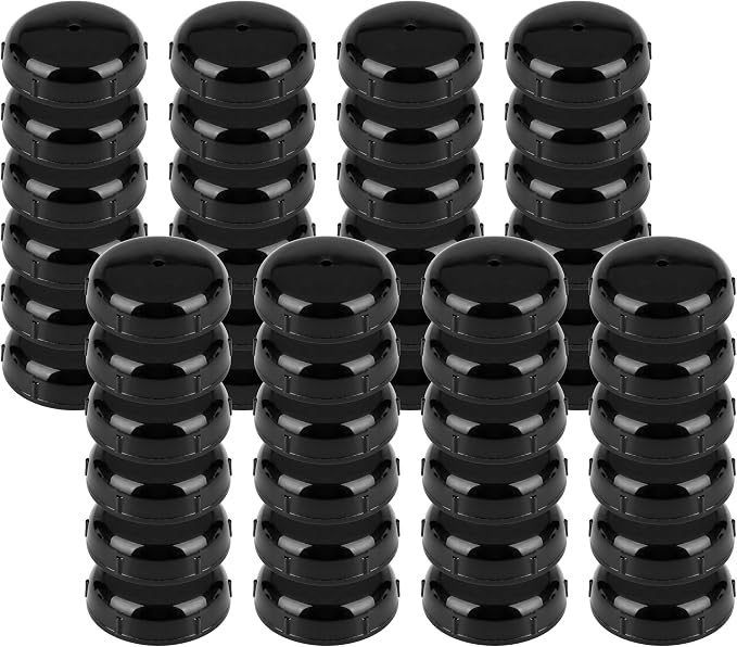 48-Pack Wrought Iron Patio Furniture Feet Caps 1-1/2 inch Round Plastic Outdoor by PETOX