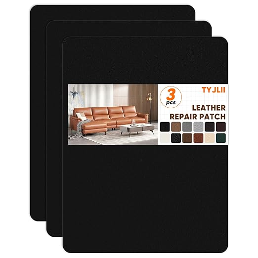 Leather Repair Patch Self Adhesive, 8.3″ x 11″ Vinyl Patch Kit, Leather Repair by Unknown