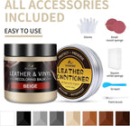 Leather Recoloring Balm with 100ml Mink Oil, Car Seats, Dye & Restorer - Image 6