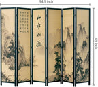 MyGift Decorative 6 Panel Folding Room Divider Bamboo Screen - Image 5