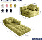 MAXYOYO Folding Sofa Bed, L-Shaped Convertible Sofa - Image 2