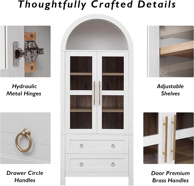 71" Arched Storage Cabinets - Image 7