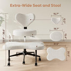 Pinmoco Ergonomic Cross Legged Chair, 360° Swivel Meditation Chair - Image 2
