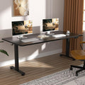 Veken 63x23.6 Inch Large Electric Standing Desk, Heights Adjustable, Sit to by Veken