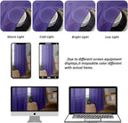 Chyhomenyc Purple Sheer Curtains 84 Inches Long - Image 8