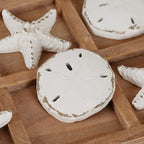 NIKKY HOME Beach Tic Tac Toe for Fun Starfish Sand Dollar Coastal House Coffee - Image 2