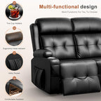 RV Loveseat Recliner Sofa, Massage Wall Hugger Reclining Couch - Image 8