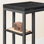 HOOBRO Foldable End Table, C Shaped Side Table - Image 8