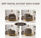 COLAMY 360° Swivel Accent Chair - Image 8