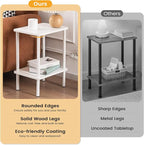 Apicizon 2 Tier End Table Set of 2, Small Side Table - Image 4