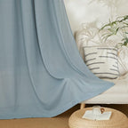NICETOWN Thick Linen Blend Curtains Flax Textured - Image 4