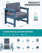 SERWALL 2 Pieces Single Cushioned Lounge Chair - Image 2