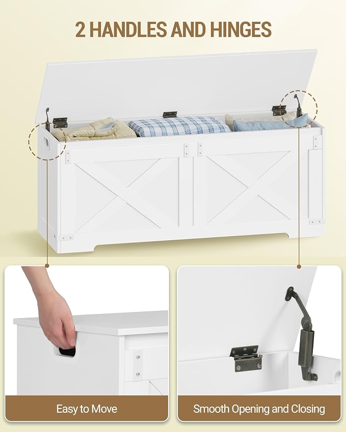 Hzuaneri 47.2" Storage Chest, Large Storage Trunk - Image 4