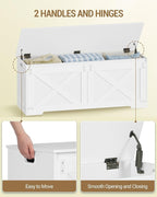 Hzuaneri 47.2" Storage Chest, Large Storage Trunk - Image 4