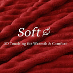 BEDELITE Ribbed Fleece Throw Blanket - Image 4