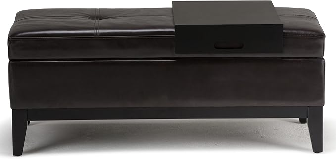 SIMPLIHOME Oregon Storage Ottoman Bench - Image 8