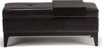 SIMPLIHOME Oregon Storage Ottoman Bench - Image 8