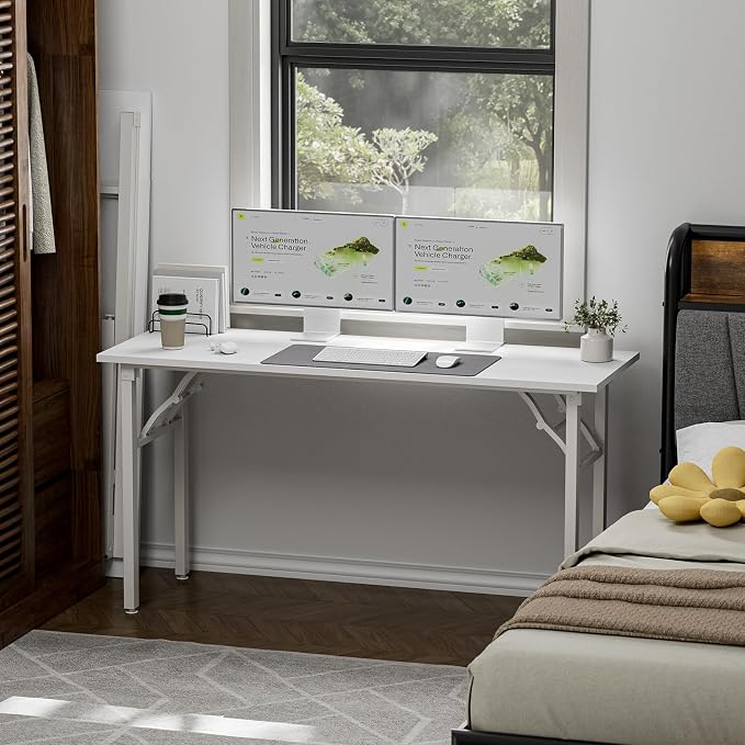 TEMI Long Computer Desk Folding Table - Image 2