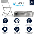 Flash Furniture Hercules Series Plastic Folding Chair - Image 3