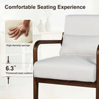 Mid Century Accent Chair, Comfy Arm Chair - Image 5