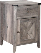 Betterhood Barnwood Rustic Farmhouse Nightstand, Side Table - Image 3