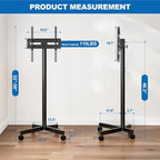 Mobile TV Cart Rolling TV Stand - Image 6