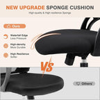 Sweetcrispy Office Computer Desk Chair, Ergonomic High-Back Mesh Rolling Work - Image 4